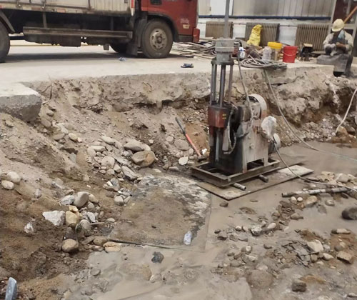 前海街道公路下沉压浆